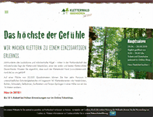Tablet Screenshot of kletterwald-ibbenbueren.de